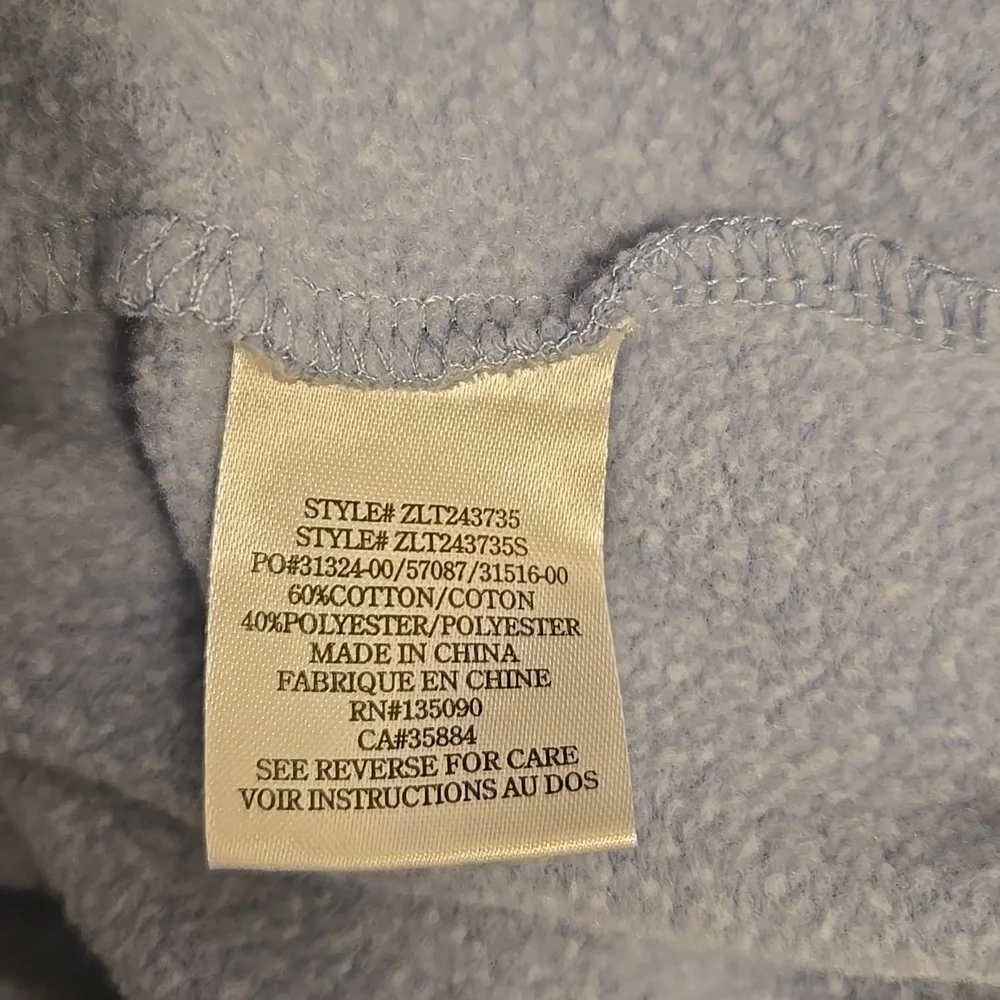 Z Supply Blue Sweatshirt with LOVE Graphic - Picture 4 of 4